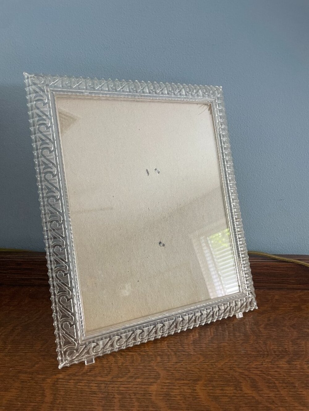 Vintage Acrylic Picture Frame Clear Table Top 10"x12" Portrait